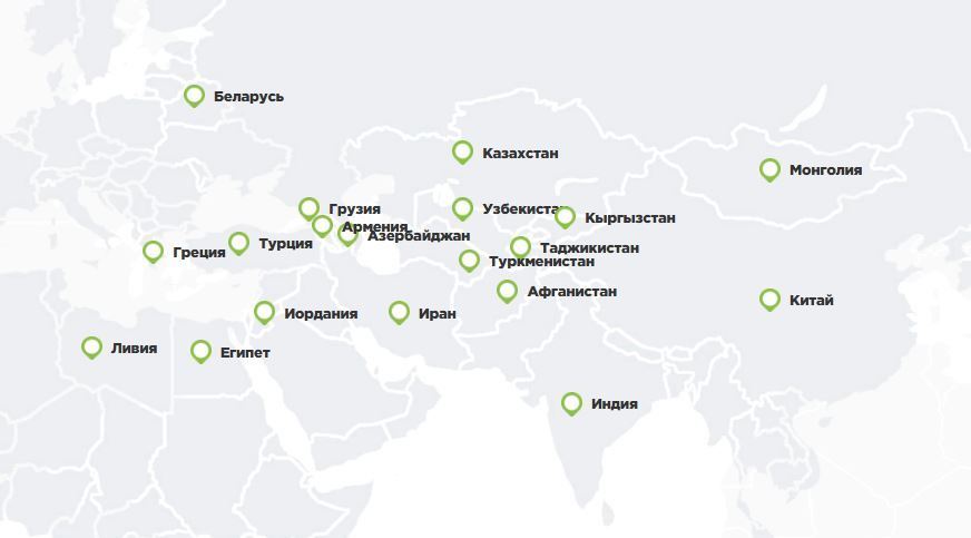 Карта экспорта